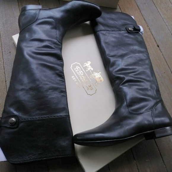 Coach Shoes - Coach Knee High Leather Riding Boots